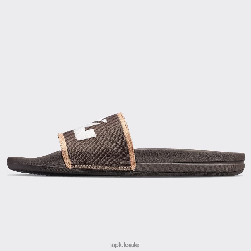 APL Big Logo TechLoom Slide 5 - VH8XNZ1003 APL Shoes UK Chocolate/Ivory/Caramel Men Slides