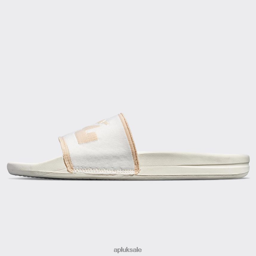 APL Big Logo TechLoom Slide 5 - VH8XNZ1005 APL Shoes UK Ivory/Warm Silk Men Slides