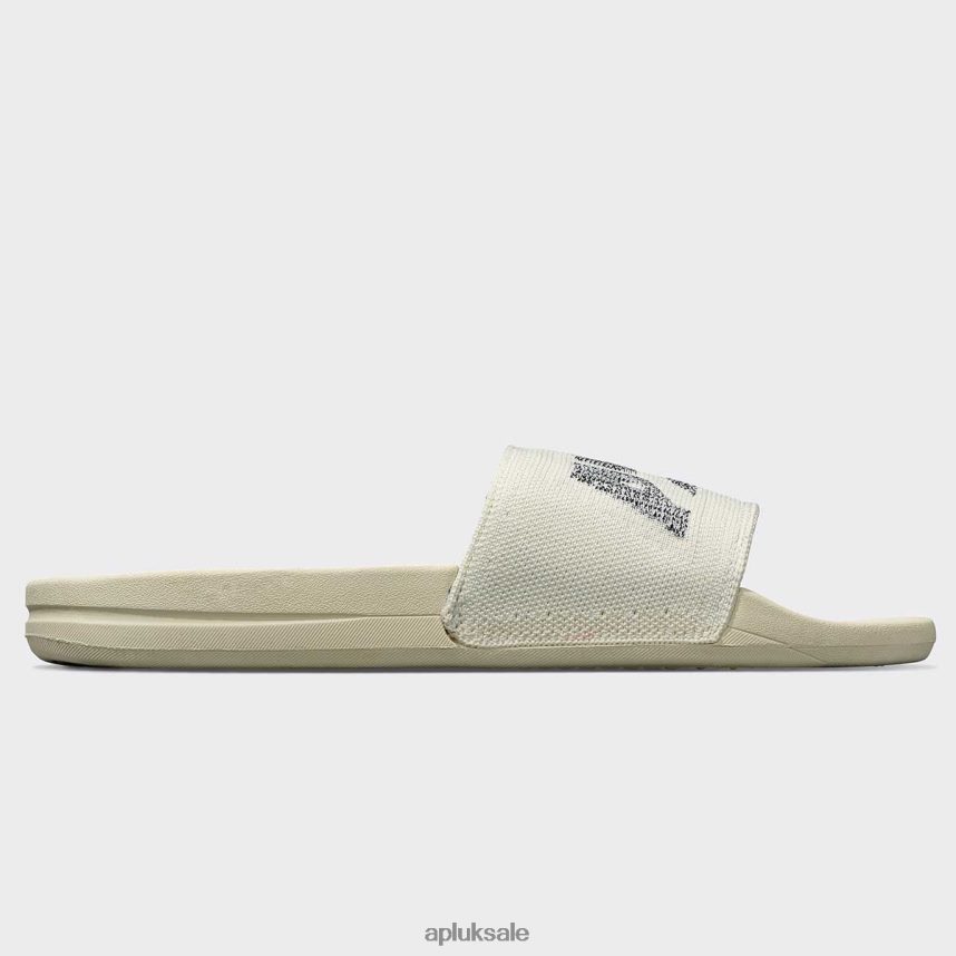 APL Big Logo TechLoom Slide 5 - VH8XNZ992 APL Shoes UK Pristine/Heather Grey Men Slides