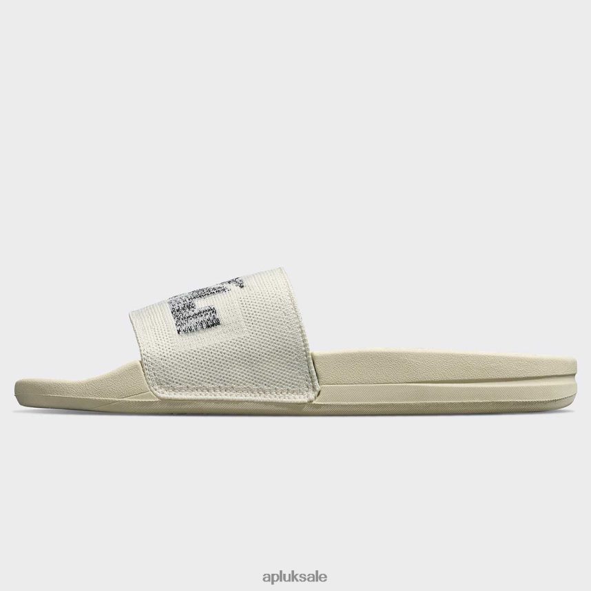 APL Big Logo TechLoom Slide 5 - VH8XNZ992 APL Shoes UK Pristine/Heather Grey Men Slides