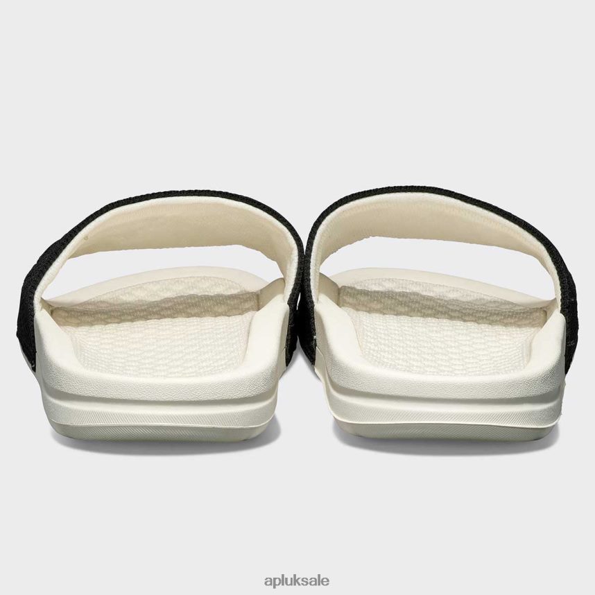 APL Big Logo TechLoom Slide 5 - VH8XNZ994 APL Shoes UK Ivory/Black Men Slides