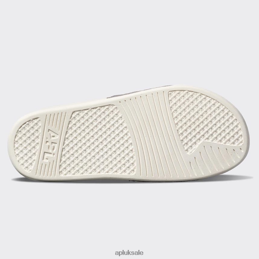 APL Big Logo TechLoom Slide 6 - VH8XNZ1012 APL Shoes UK Ivory/Tundra Men Slides