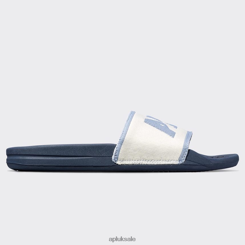 APL Big Logo TechLoom Slide 6 - VH8XNZ1014 APL Shoes UK Midnight/Pristine/Forged Blue Men Slides