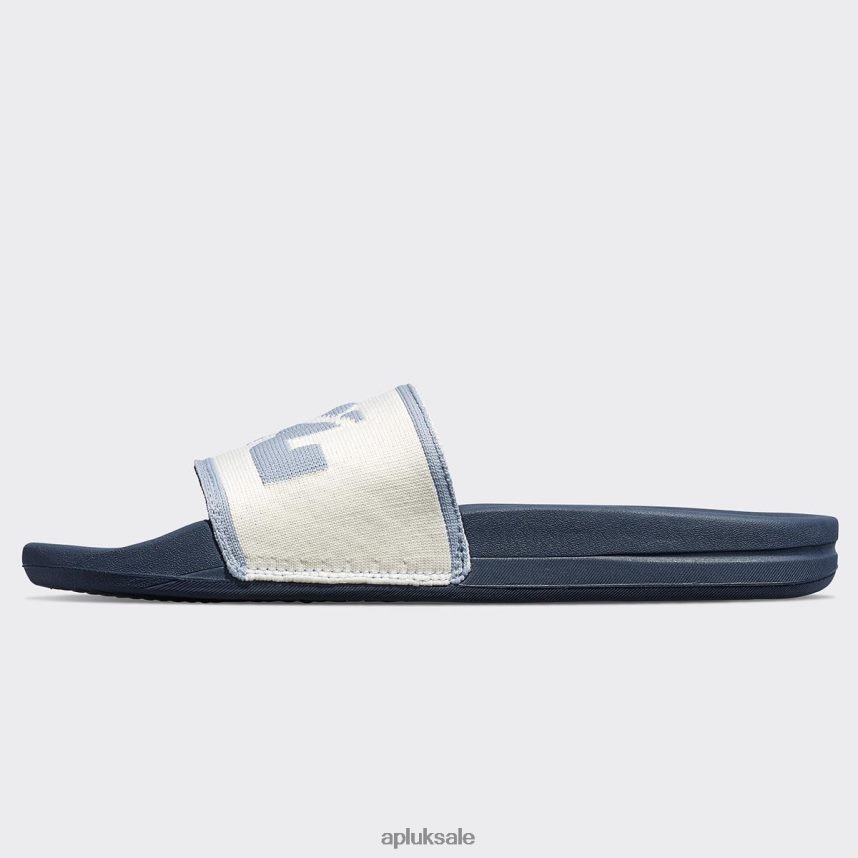 APL Big Logo TechLoom Slide 6 - VH8XNZ1014 APL Shoes UK Midnight/Pristine/Forged Blue Men Slides