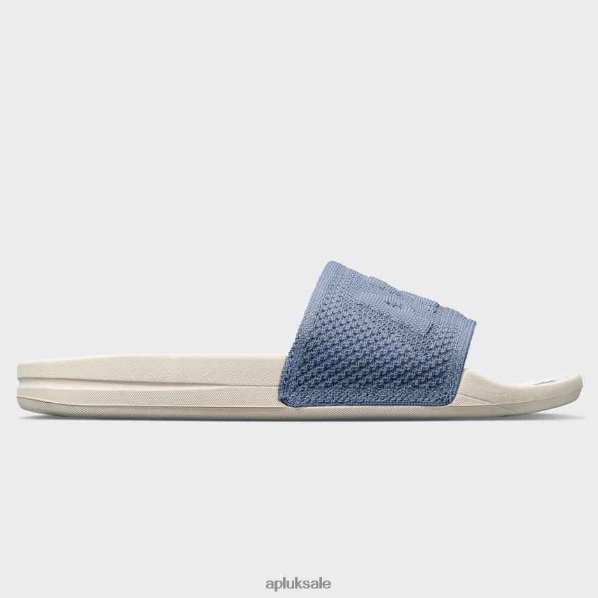 APL Big Logo TechLoom Slide 6 - VH8XNZ1017 APL Shoes UK Slate/Pristine Men Slides