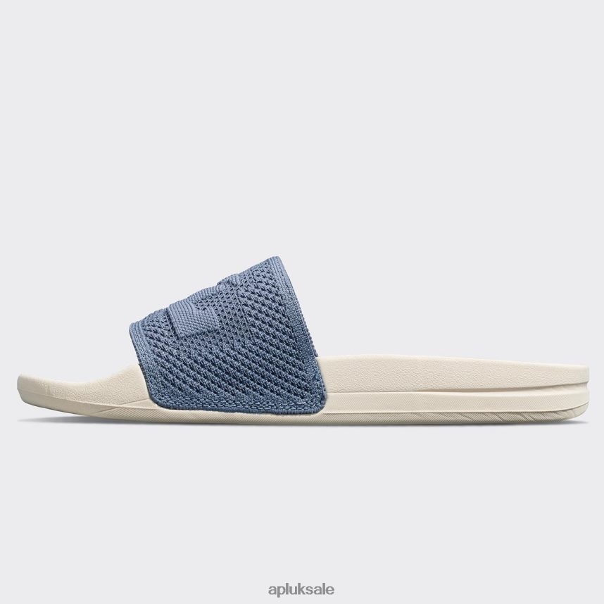 APL Big Logo TechLoom Slide 6 - VH8XNZ1017 APL Shoes UK Slate/Pristine Men Slides