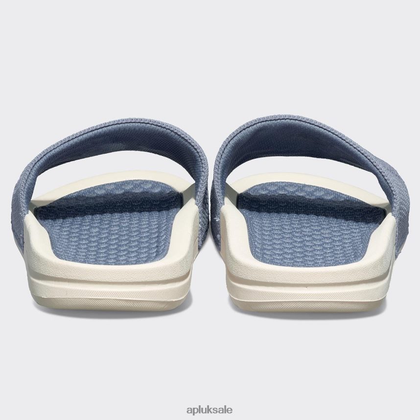 APL Big Logo TechLoom Slide 6 - VH8XNZ1017 APL Shoes UK Slate/Pristine Men Slides