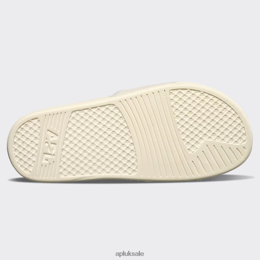 APL Big Logo TechLoom Slide 6 - VH8XNZ1018 APL Shoes UK Pristine/Neon/Blocked Men Slides