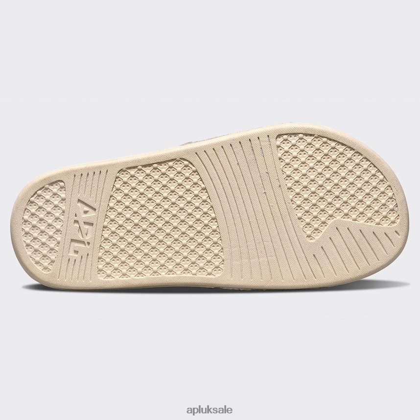 APL Big Logo TechLoom Slide 6 - VH8XNZ1019 APL Shoes UK Parchment Men Slides