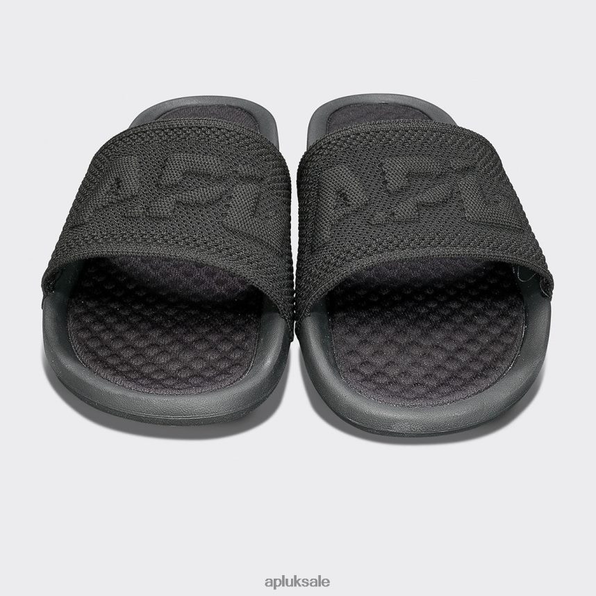 APL Big Logo TechLoom Slide 6 - VH8XNZ1020 APL Shoes UK Black Men Slides