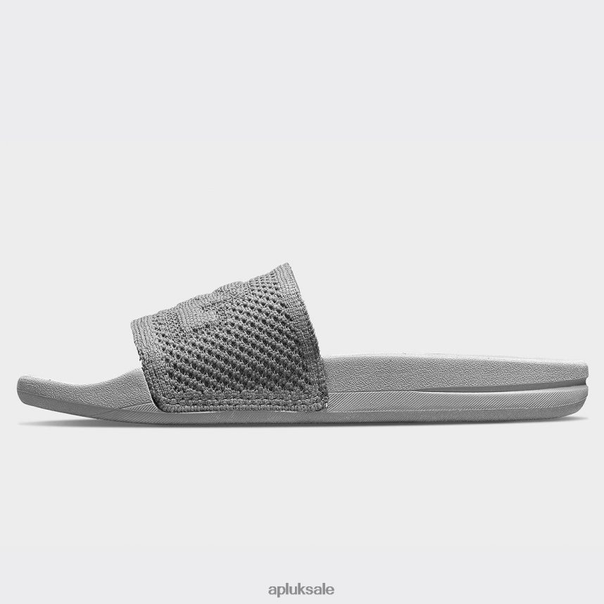 APL Big Logo TechLoom Slide 6 - VH8XNZ1023 APL Shoes UK Cosmic Grey Men Slides