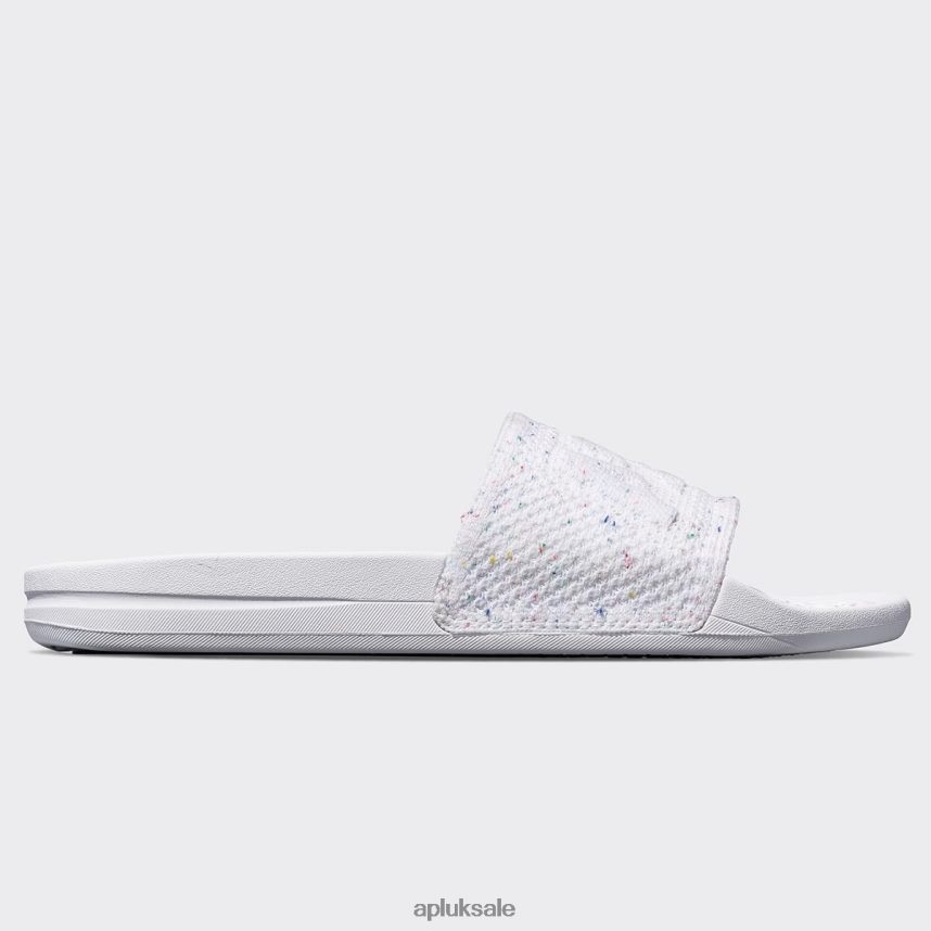 APL Big Logo TechLoom Slide 6 - VH8XNZ1030 APL Shoes UK White/Confetti Men Slides