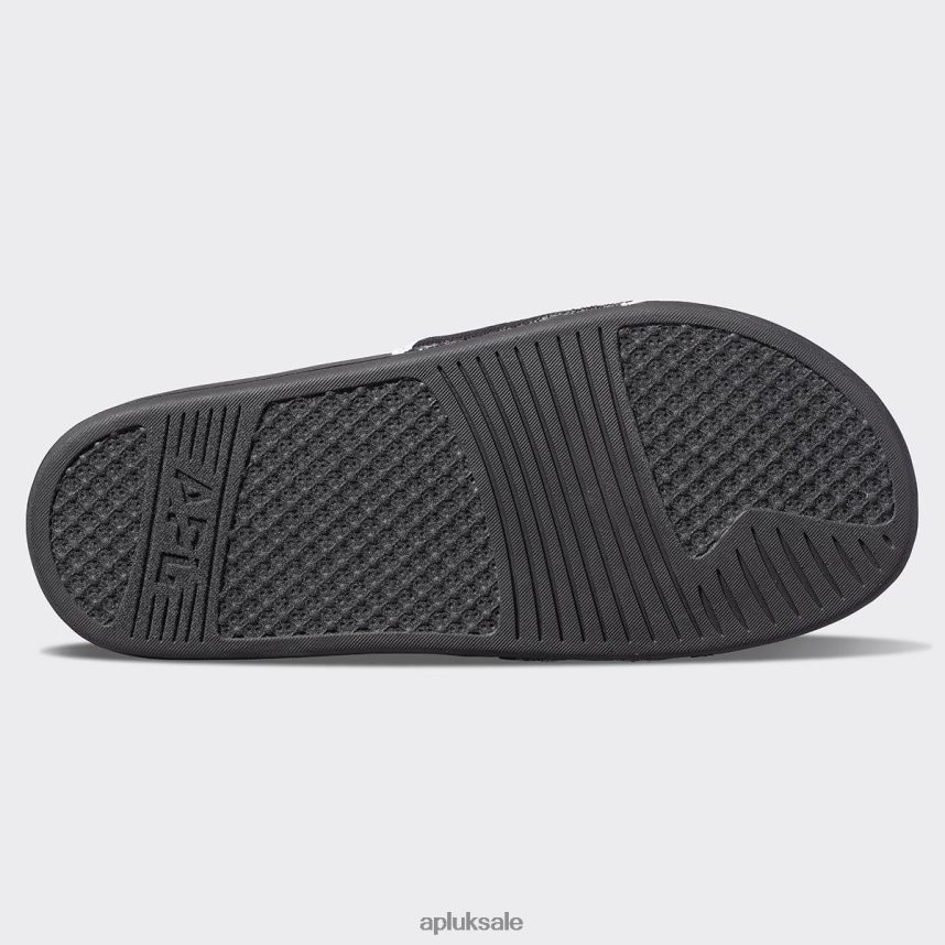 APL Big Logo TechLoom Slide 6 - VH8XNZ1031 APL Shoes UK Black/White Men Slides