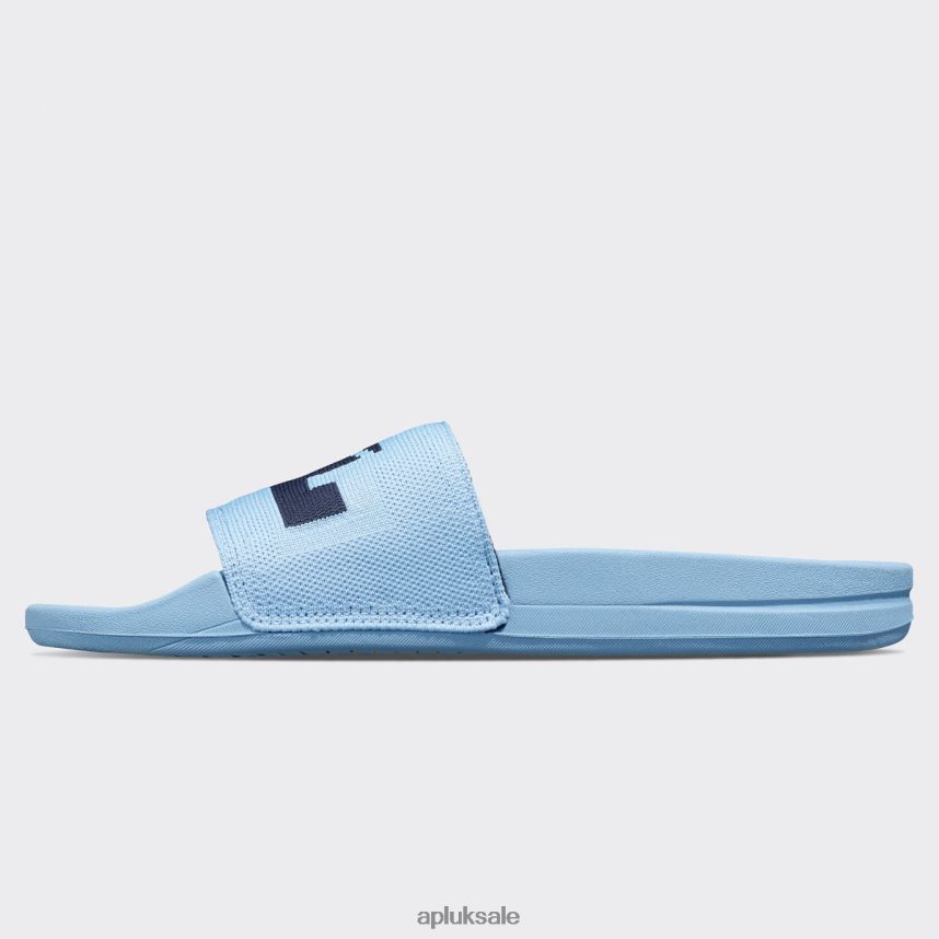 APL Big Logo TechLoom Slide 6 - VH8XNZ1033 APL Shoes UK Ice Blue/Midnight Men Slides