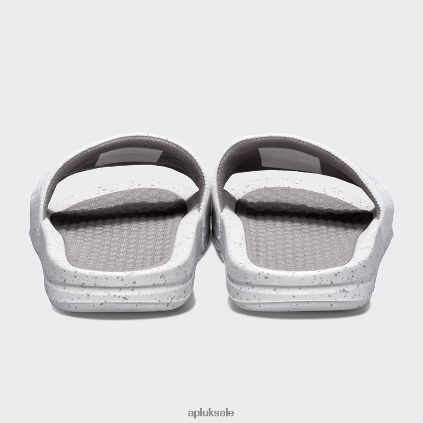 APL Big Logo TechLoom Slide 6 - VH8XNZ1037 APL Shoes UK White/Cement/Speckle Men Slides