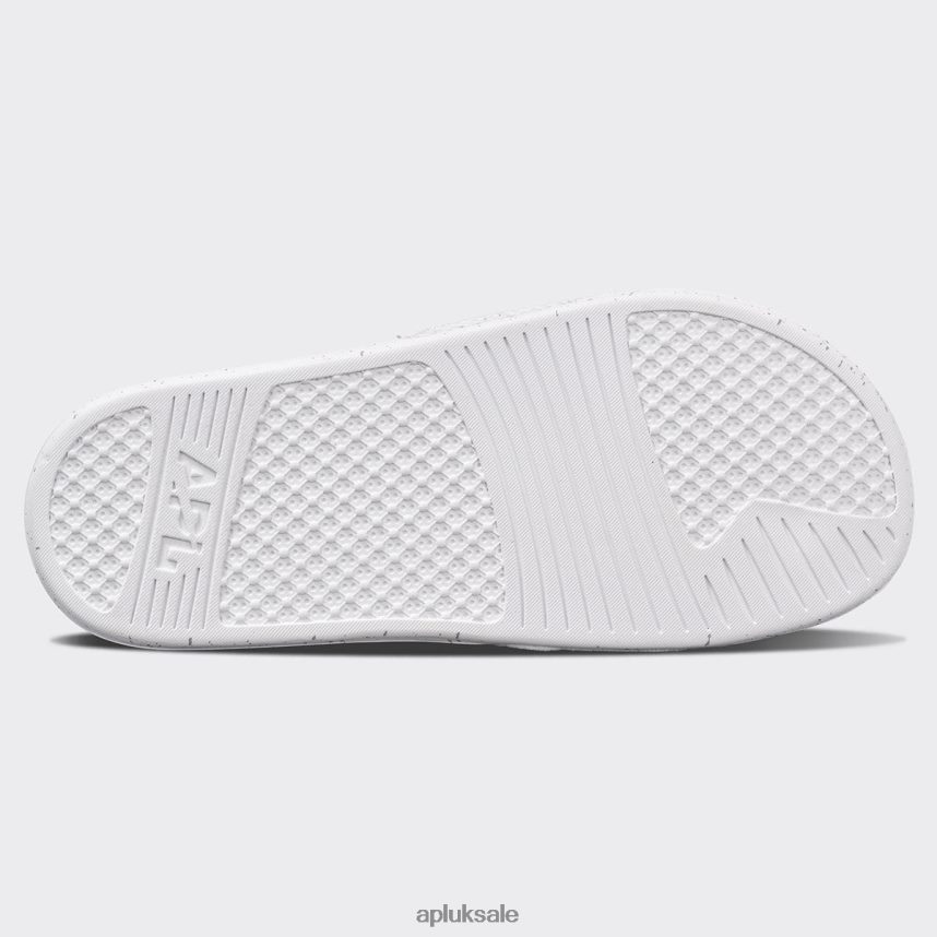 APL Big Logo TechLoom Slide 6 - VH8XNZ1037 APL Shoes UK White/Cement/Speckle Men Slides