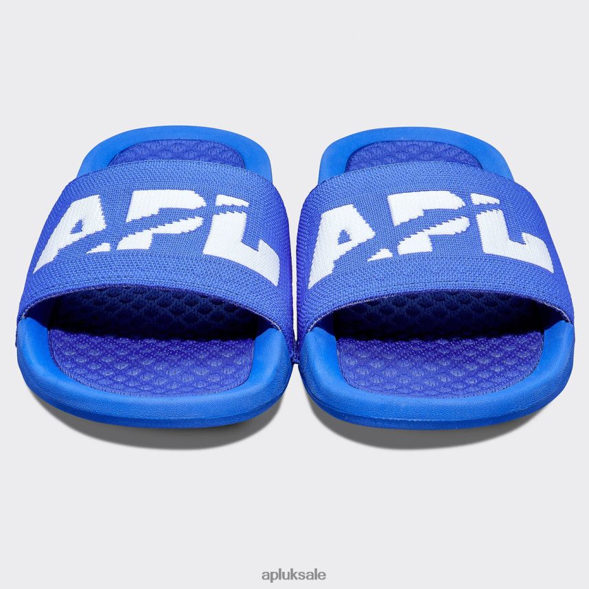 APL Big Logo TechLoom Slide 7 - VH8XNZ1039 APL Shoes UK Cobalt/White Men Slides
