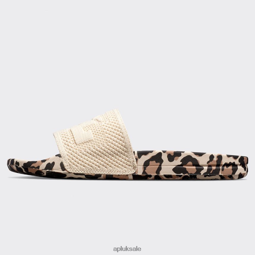 APL Big Logo TechLoom Slide 7 - VH8XNZ1046 APL Shoes UK Parchment/Leopard Men Slides
