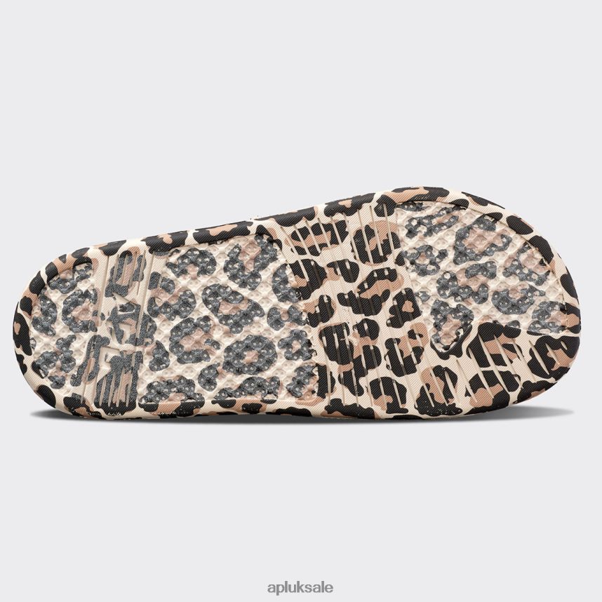 APL Big Logo TechLoom Slide 7 - VH8XNZ1046 APL Shoes UK Parchment/Leopard Men Slides