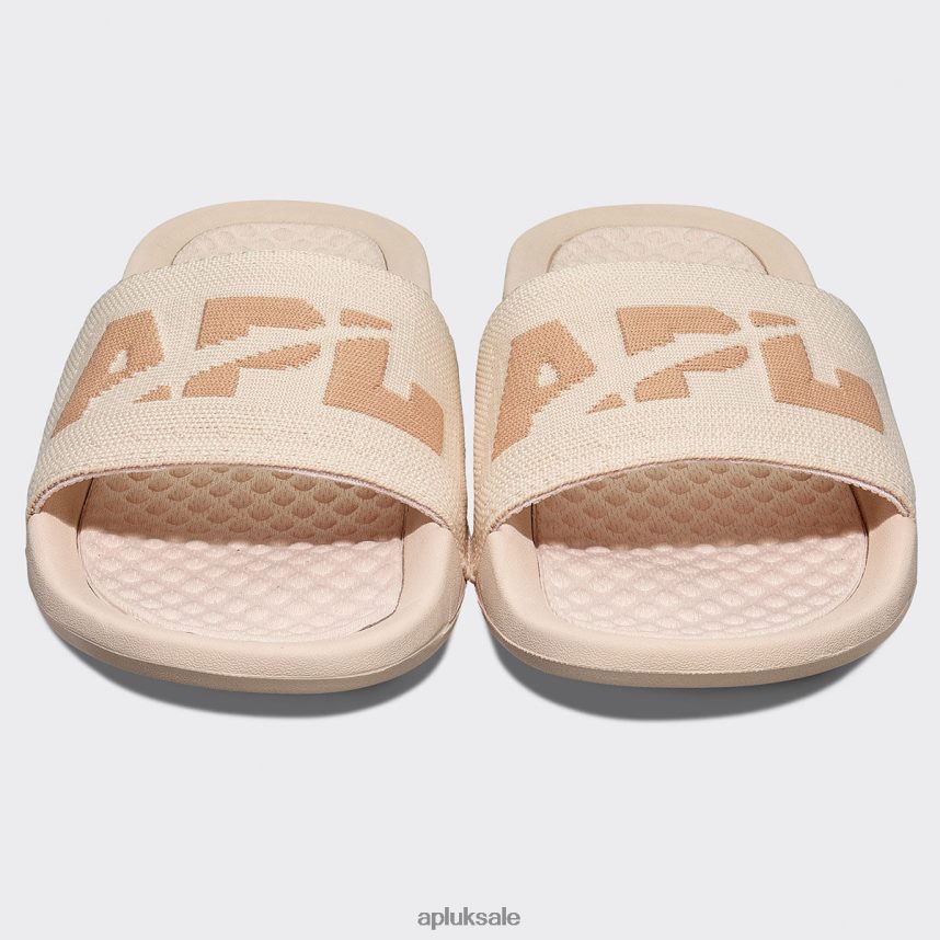 APL Big Logo TechLoom Slide 7 - VH8XNZ1058 APL Shoes UK Warm Silk/Caramel Men Slides