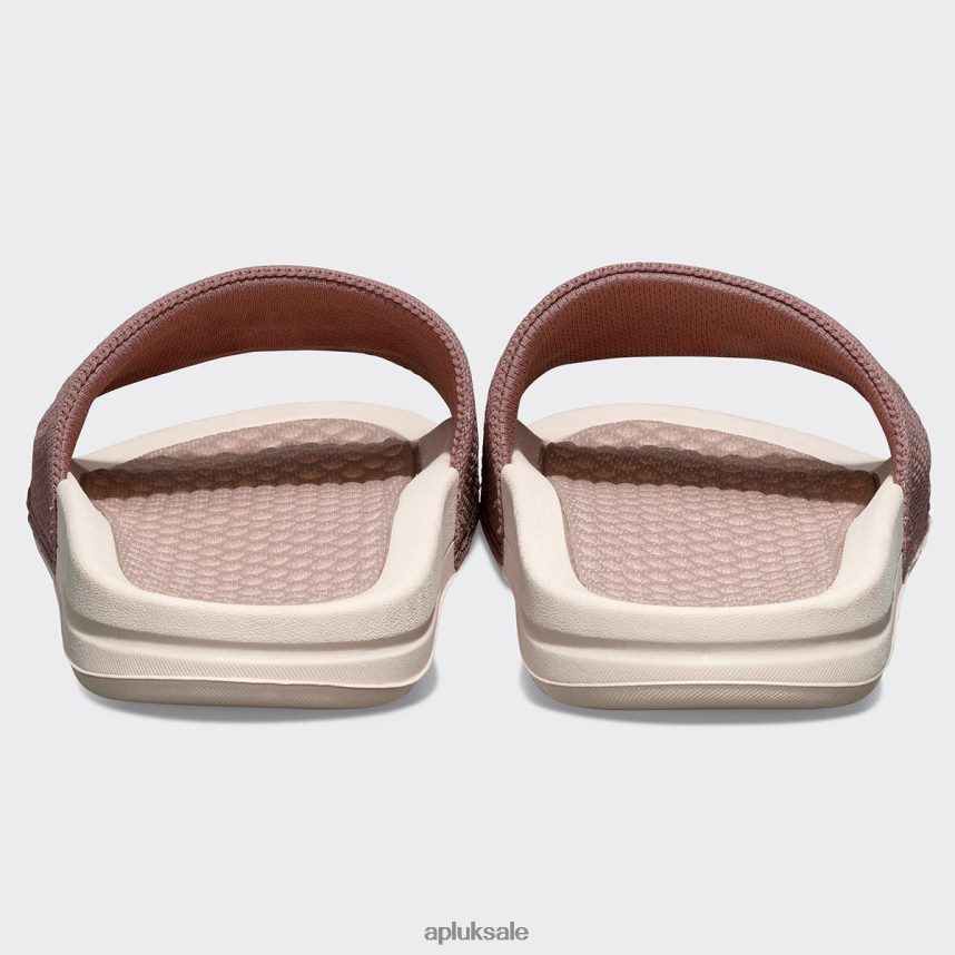 APL Big Logo TechLoom Slide 7 - VH8XNZ1063 APL Shoes UK Creme/Rose Dust/Beachwood Men Slides