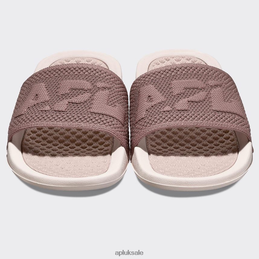 APL Big Logo TechLoom Slide 7 - VH8XNZ1063 APL Shoes UK Creme/Rose Dust/Beachwood Men Slides