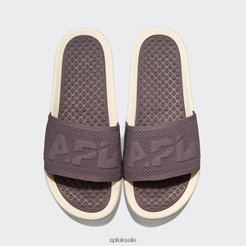 APL Big Logo TechLoom Slide 8 - VH8XNZ1069 APL Shoes UK Asteroid/Pristine Men Slides