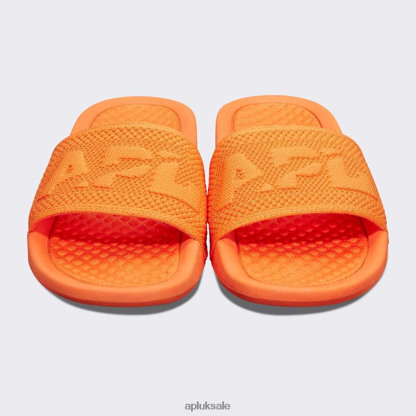 APL Big Logo TechLoom Slide 8 - VH8XNZ1079 APL Shoes UK Orange Men Slides