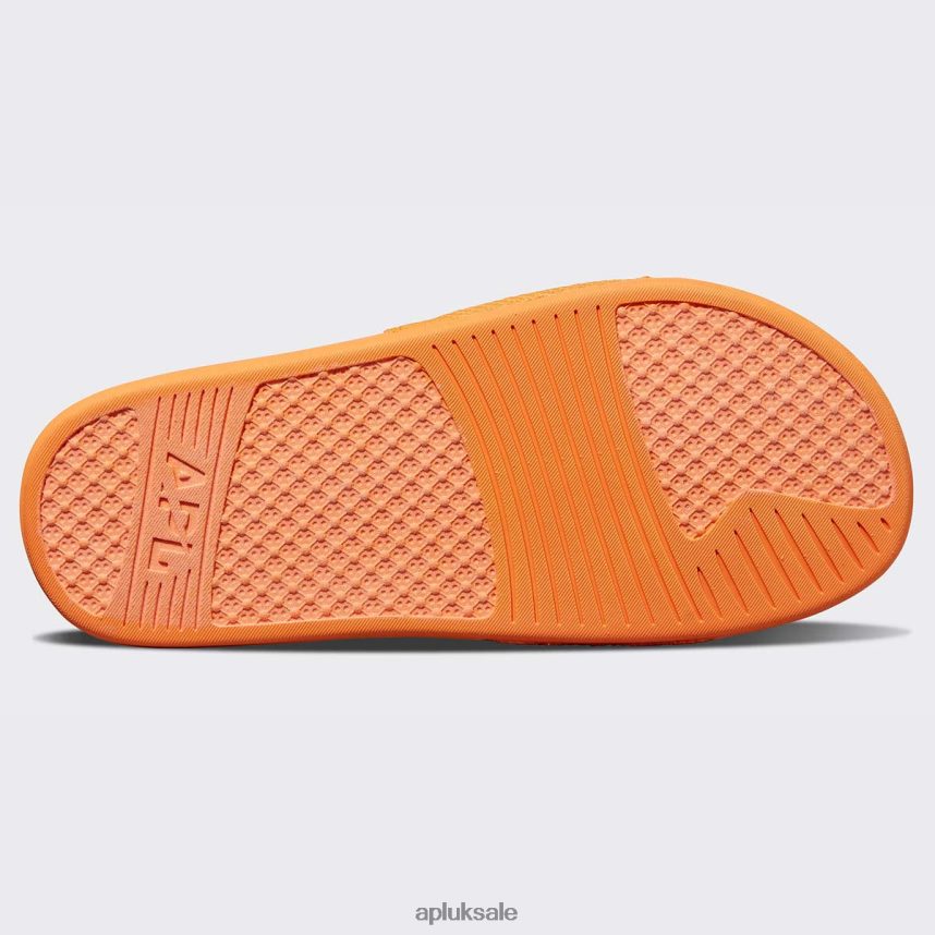 APL Big Logo TechLoom Slide 8 - VH8XNZ1079 APL Shoes UK Orange Men Slides