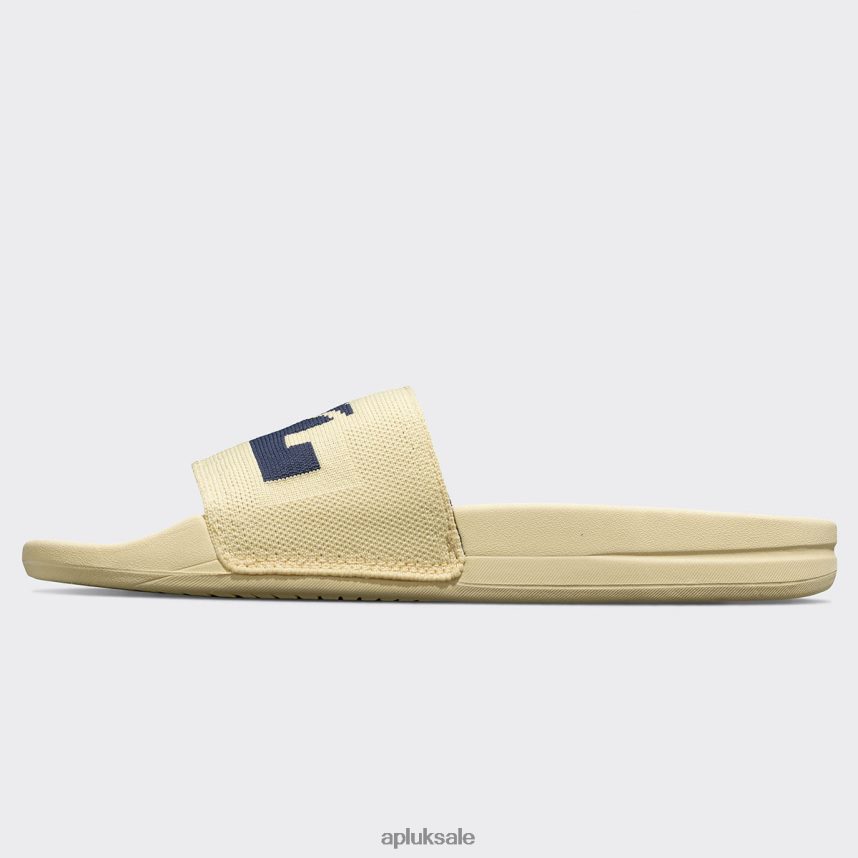 APL Big Logo TechLoom Slide 8 - VH8XNZ1082 APL Shoes UK Lemon Zest/Midnight Men Slides