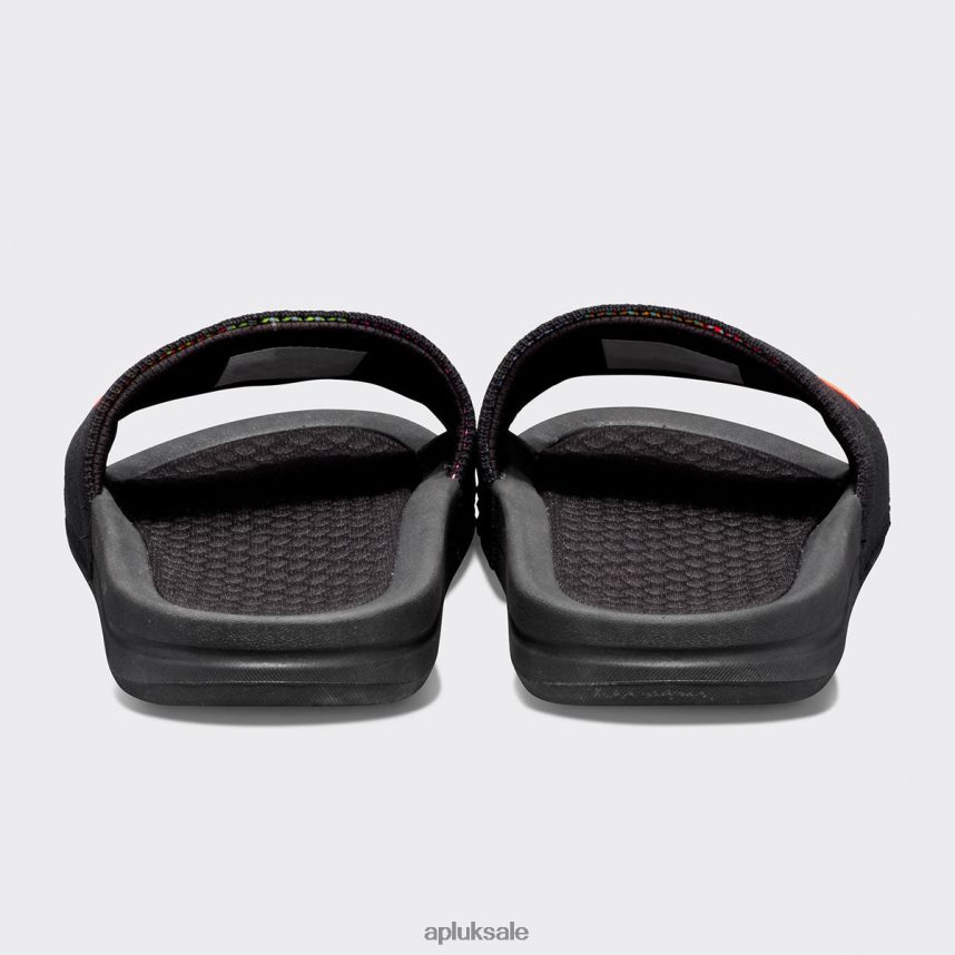 APL Big Logo TechLoom Slide 8 - VH8XNZ1083 APL Shoes UK Black/Multi/Blocked Men Slides