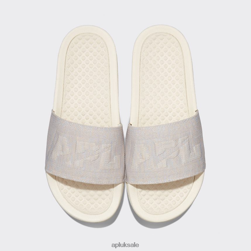 APL Big Logo TechLoom Slide 8 - VH8XNZ1087 APL Shoes UK Pristine/Pastel/Melange Men Slides