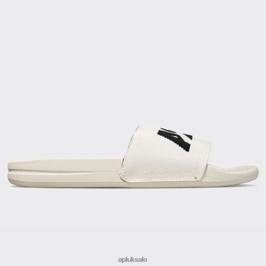 APL Big Logo TechLoom Slide 9 - VH8XNZ1098 APL Shoes UK Pristine/Black Men Slides