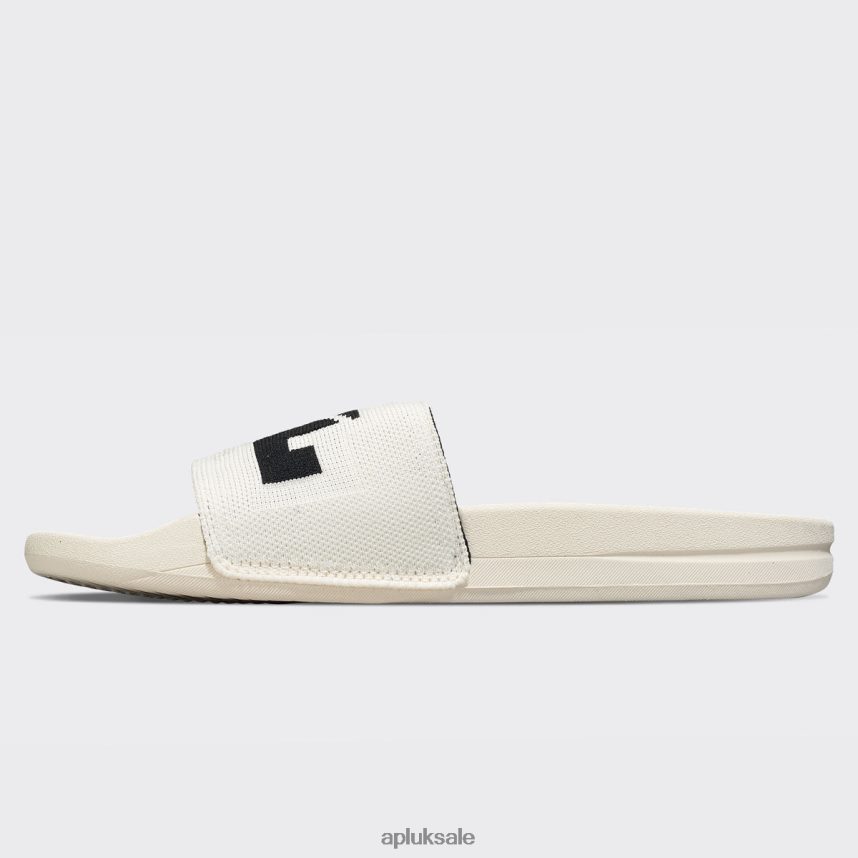 APL Big Logo TechLoom Slide 9 - VH8XNZ1098 APL Shoes UK Pristine/Black Men Slides