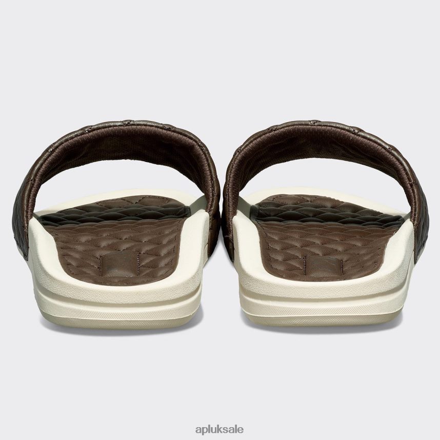 APL Lusso Slide 15 - VH8XNZ1022 APL Shoes UK Chocolate/Pristine Men Slides
