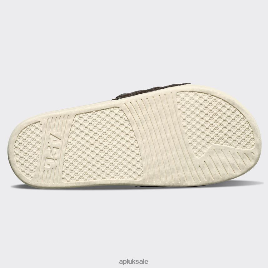 APL Lusso Slide 15 - VH8XNZ1022 APL Shoes UK Chocolate/Pristine Men Slides