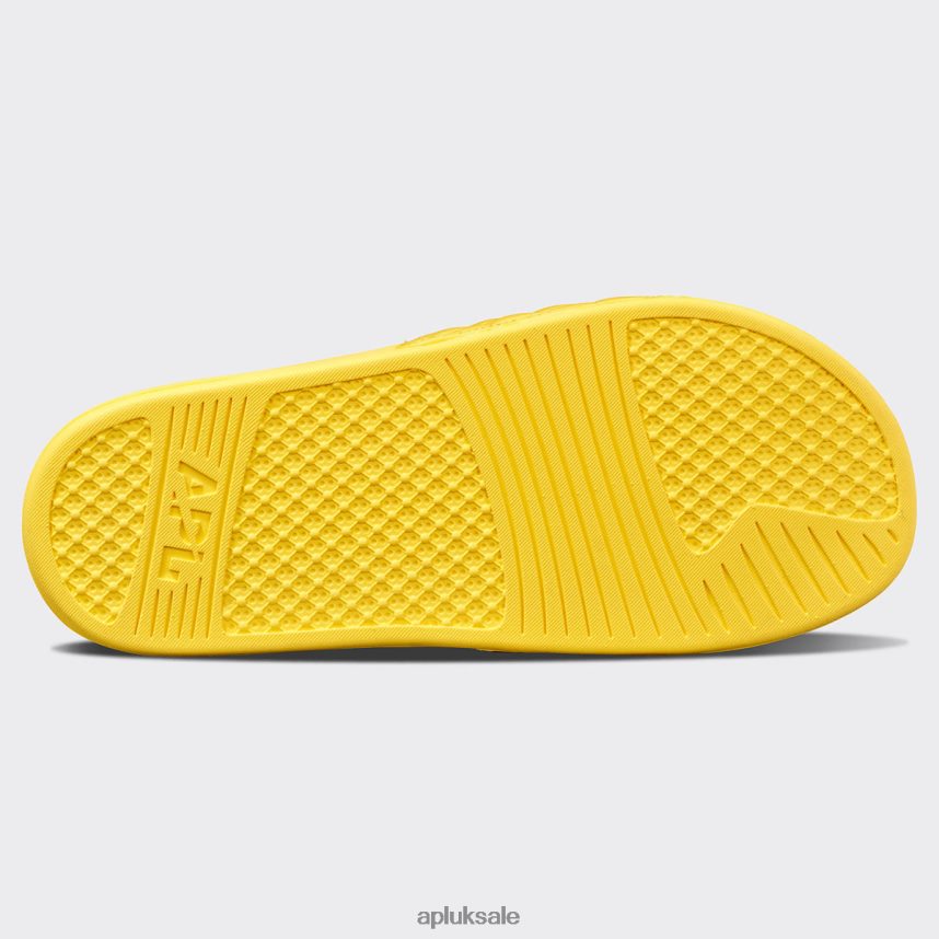 APL Lusso Slide 15 - VH8XNZ1026 APL Shoes UK Racing Yellow Men Slides