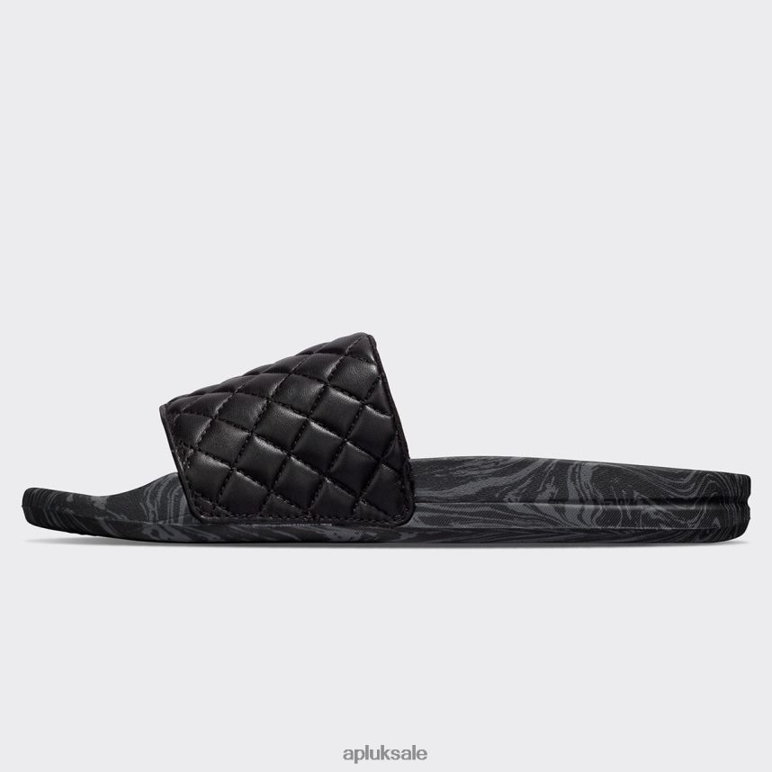 APL Lusso Slide 15 - VH8XNZ1029 APL Shoes UK Black/Anthracite/Marble Men Slides