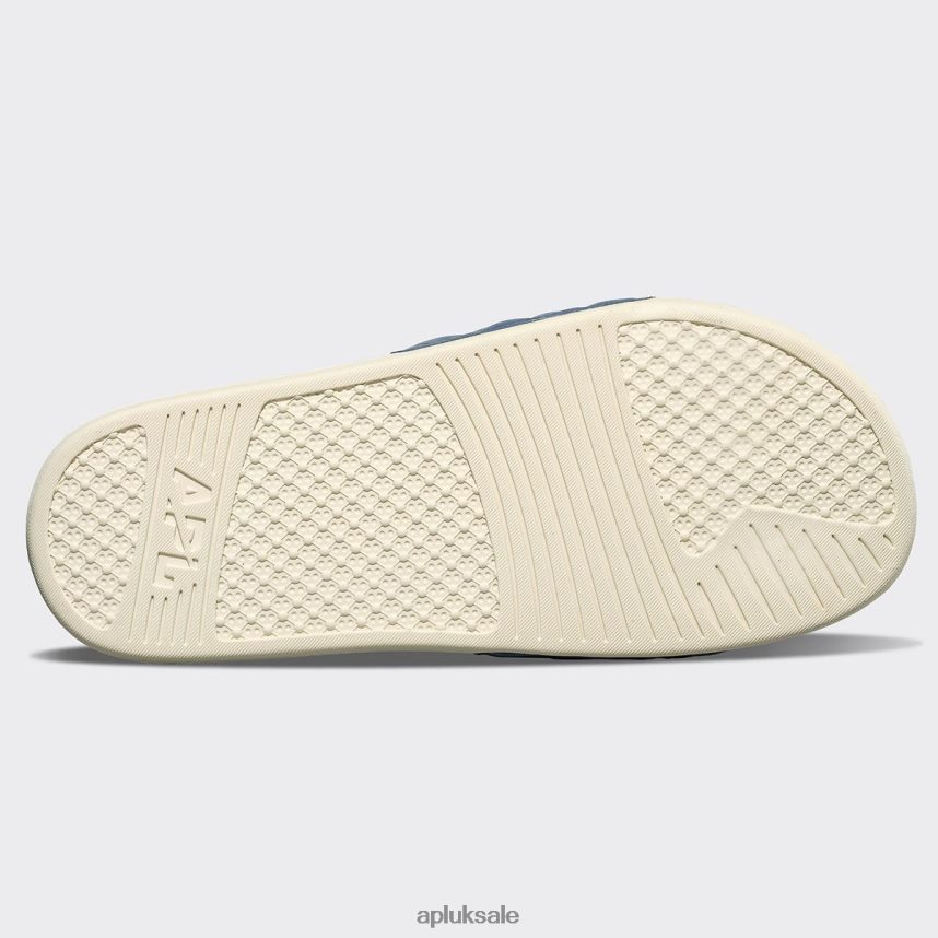 APL Lusso Slide 16 - VH8XNZ1035 APL Shoes UK Slate/Pristine Men Slides