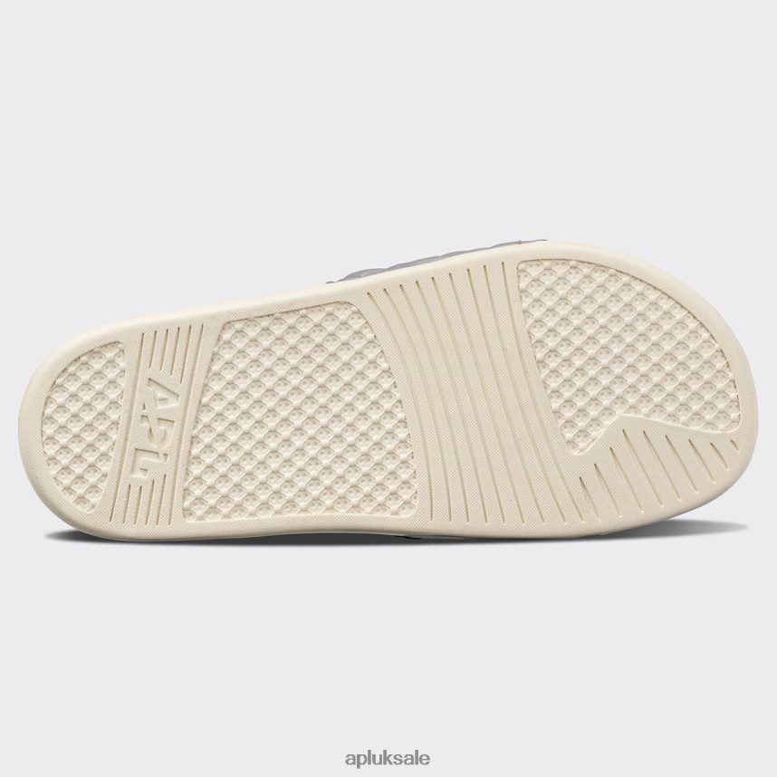 APL Lusso Slide 16 - VH8XNZ1036 APL Shoes UK Cement/Pristine Men Slides