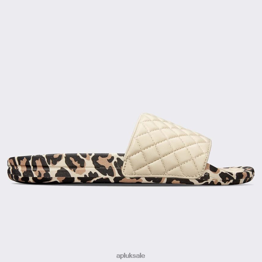 APL Lusso Slide 16 - VH8XNZ1047 APL Shoes UK Parchment/Leopard Men Slides