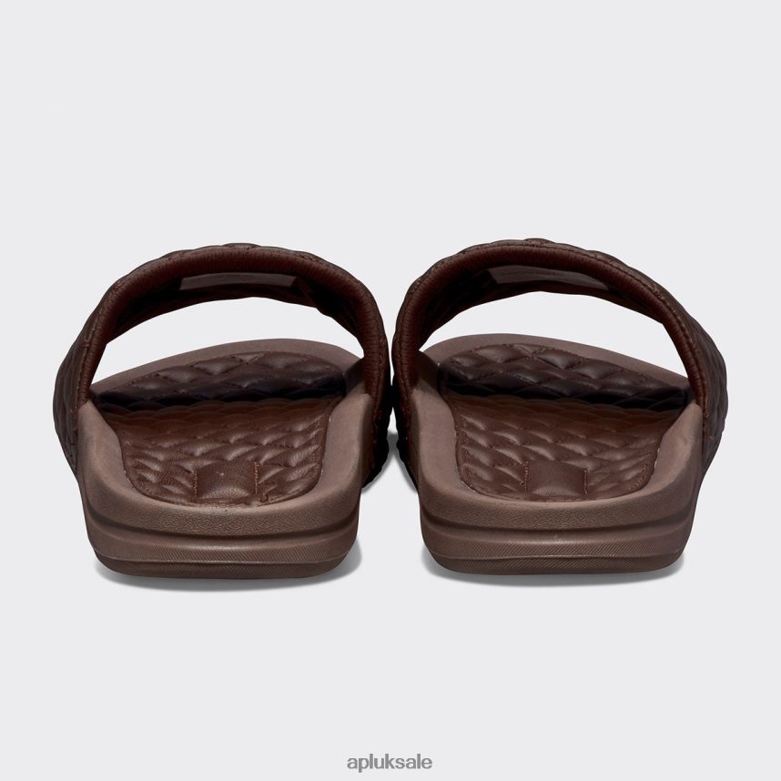 APL Lusso Slide 16 - VH8XNZ1055 APL Shoes UK Chocolate Men Slides