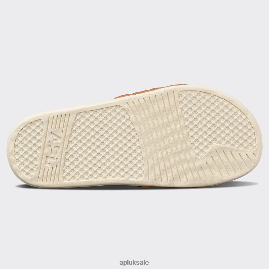 APL Lusso Slide 16 - VH8XNZ1057 APL Shoes UK Caramel/Pristine Men Slides