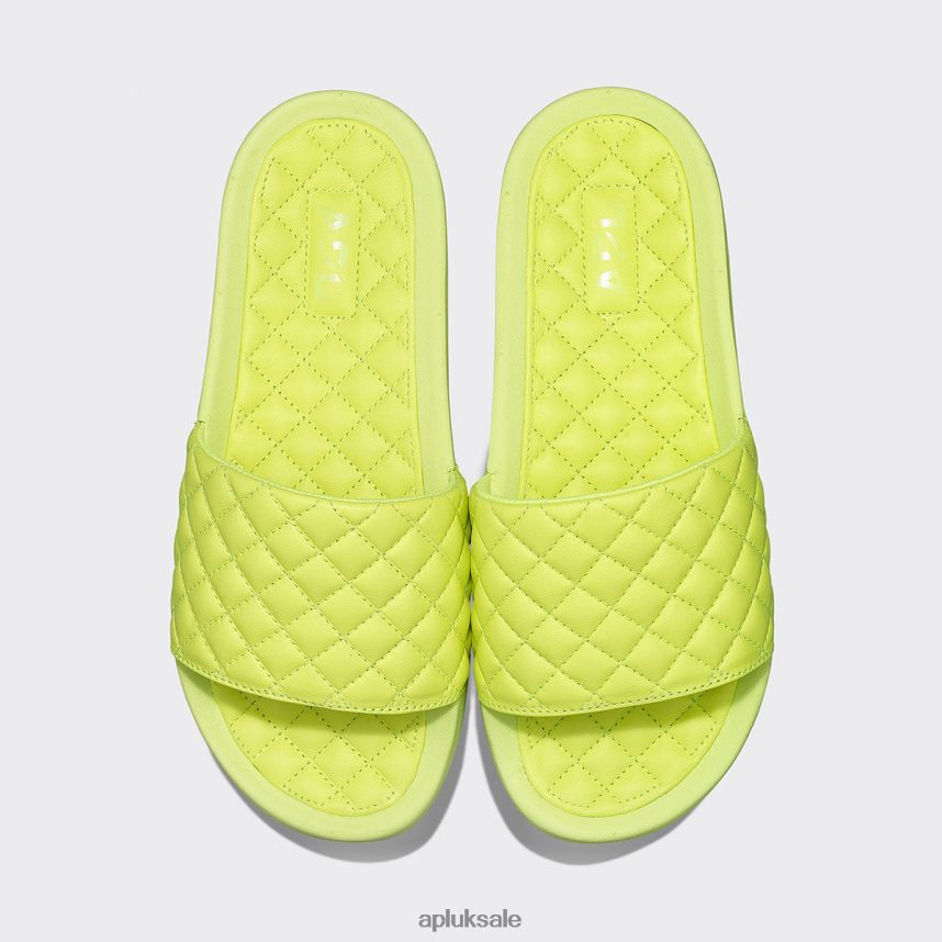 APL Lusso Slide 17 - VH8XNZ1076 APL Shoes UK Bright Citrus Men Slides