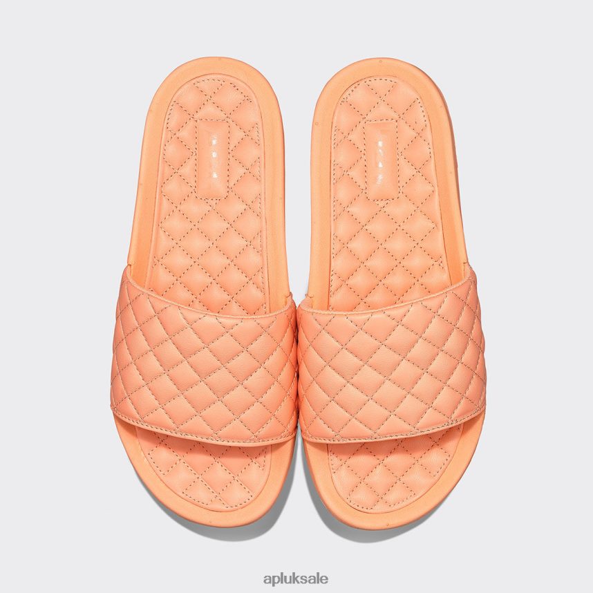 APL Lusso Slide 17 - VH8XNZ1077 APL Shoes UK Neon Peach Men Slides