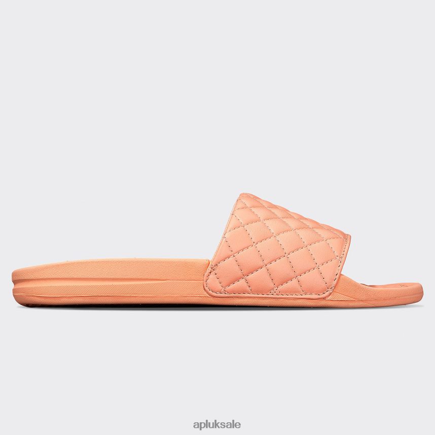 APL Lusso Slide 17 - VH8XNZ1077 APL Shoes UK Neon Peach Men Slides