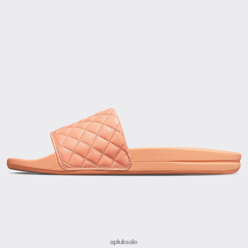APL Lusso Slide 17 - VH8XNZ1077 APL Shoes UK Neon Peach Men Slides