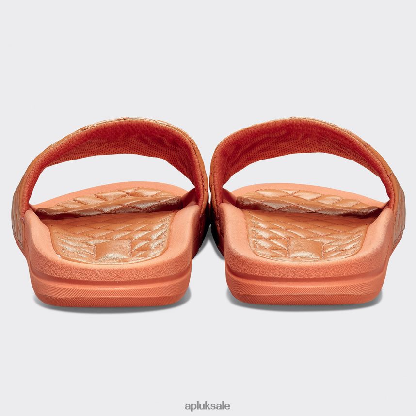APL Lusso Slide 17 - VH8XNZ1078 APL Shoes UK Terracotta Men Slides