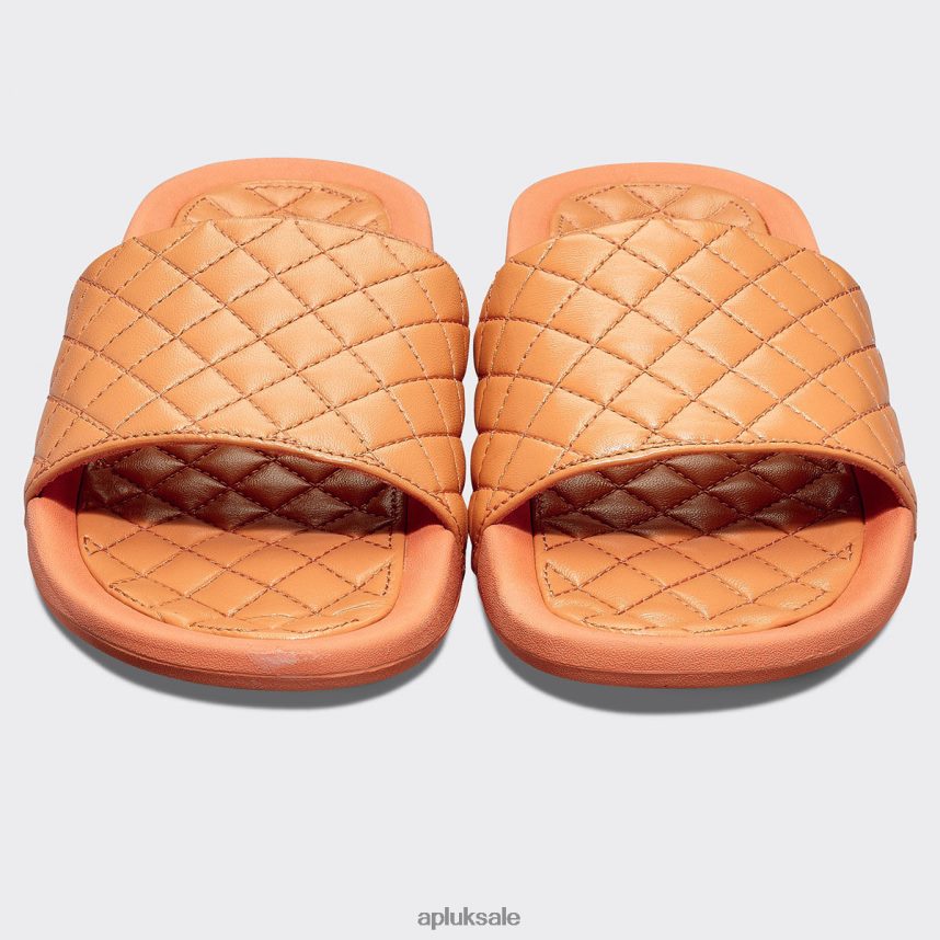 APL Lusso Slide 17 - VH8XNZ1078 APL Shoes UK Terracotta Men Slides