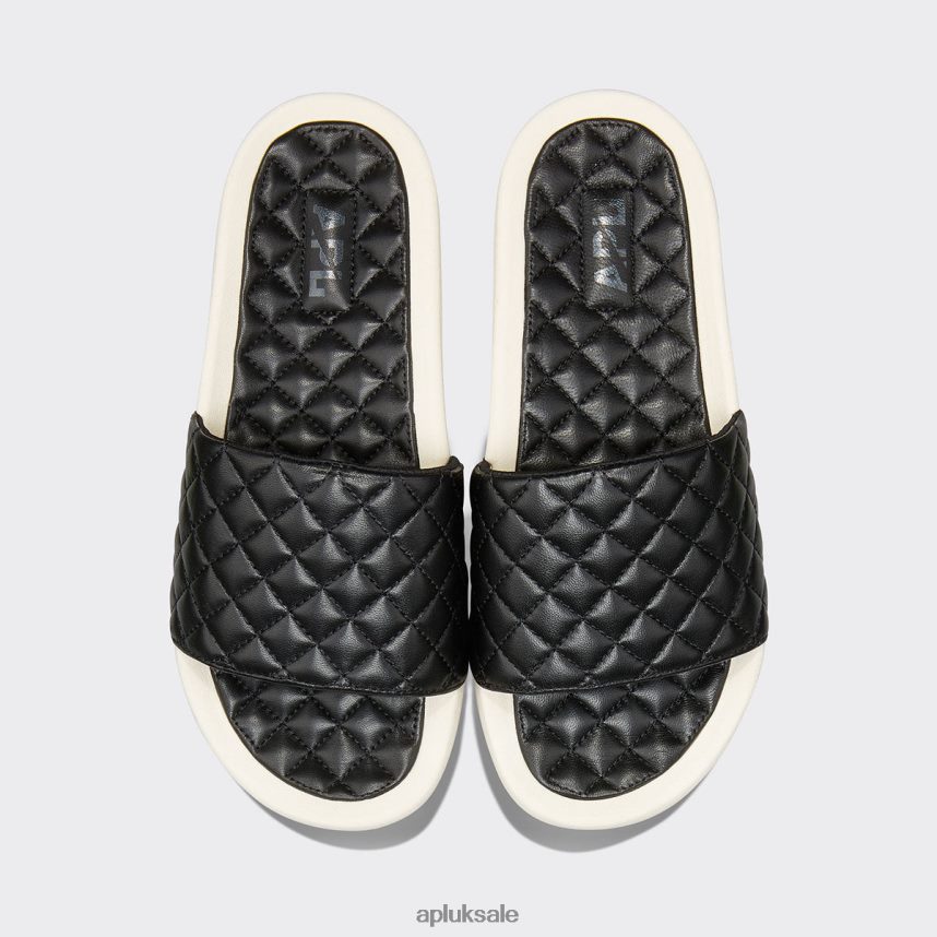 APL Lusso Slide 17 - VH8XNZ1097 APL Shoes UK Black/Pristine Men Slides